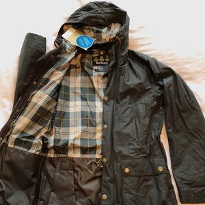 Barbour Hooded Bedale Jacket - Sage - M - new!